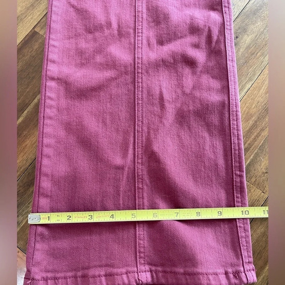 Judy Blue burgundy high rise front seam straight leg jeans - Picture 8 of 14